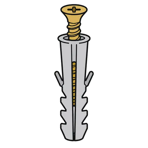 Piktogram AAC: kołek rozporowy