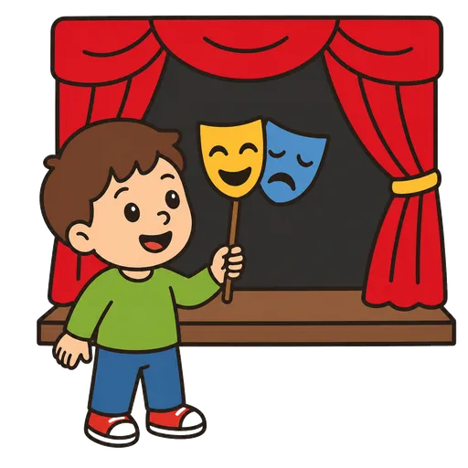 Piktogram AAC: kółko teatralne