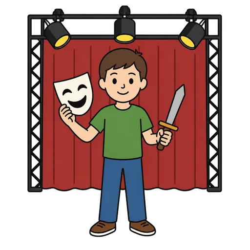 Pittogramma CAA: club teatrale