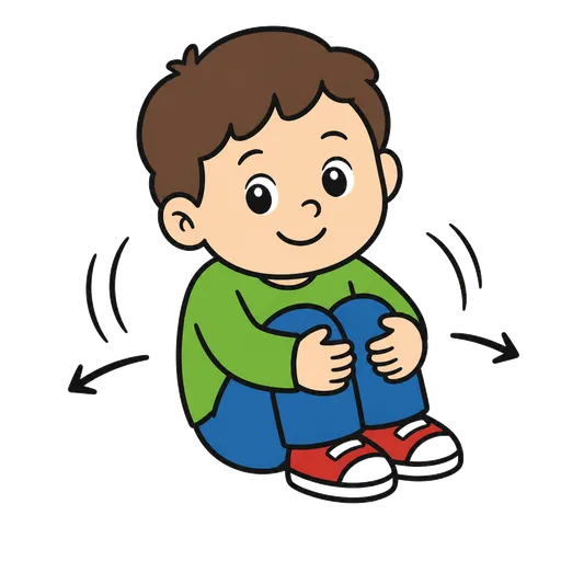 Piktogram AAK: houpání sem a tam