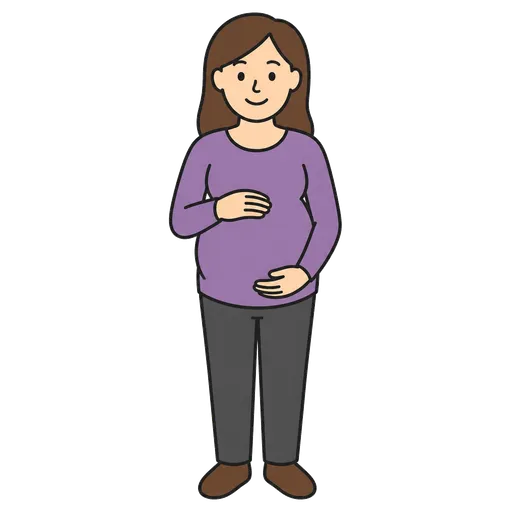 Pittogramma CAA: donna incinta