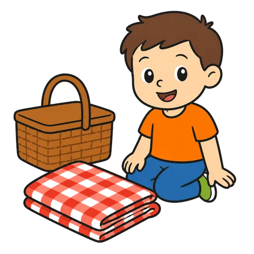 AAC-Piktogramm: Picknickdecke