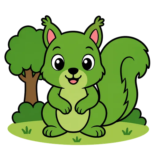 Piktogram AAC: koczkodan zielony