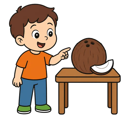 Piktogram AAC: kokos