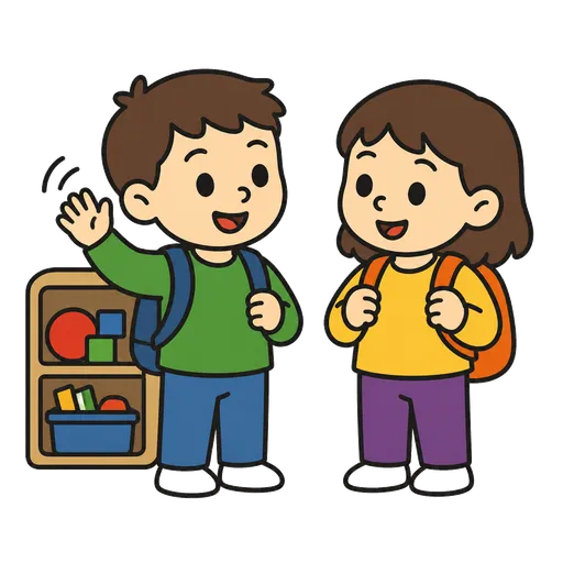Piktogram AAC: kolega ze świetlicy