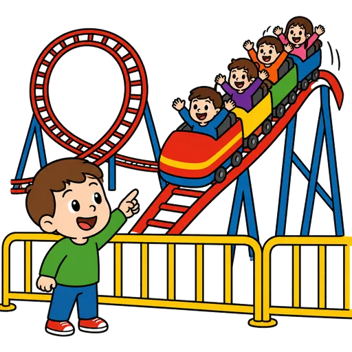 AAC-Piktogramm: Achterbahn