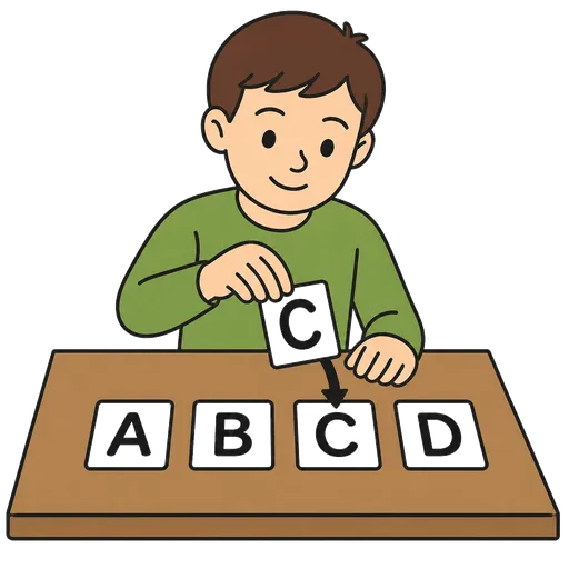 Piktogram AAC: kolejność alfabetyczna