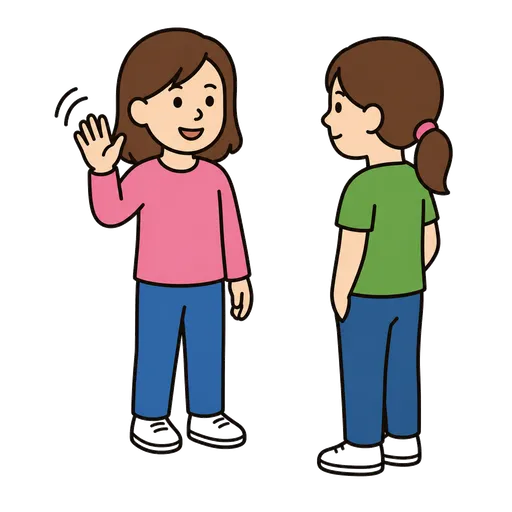 Pittogramma CAA: amica del parco giochi (femmina)