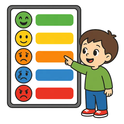 Pittogramma CAA: colori delle emozioni