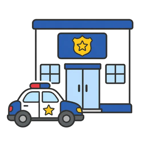 AAC pictogram: police precinct