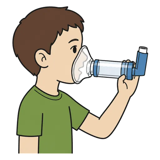 Piktogram AAK: inhalovací komora