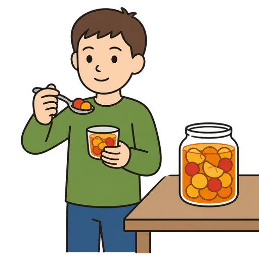 Piktogram AAC: kompot