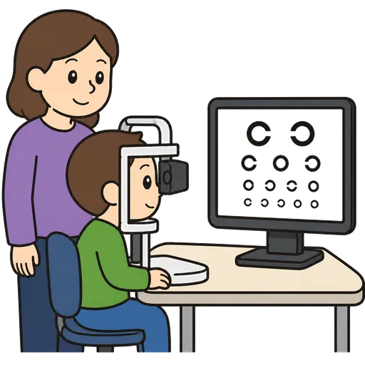 Piktogram AAC: komputerowe badanie wzroku