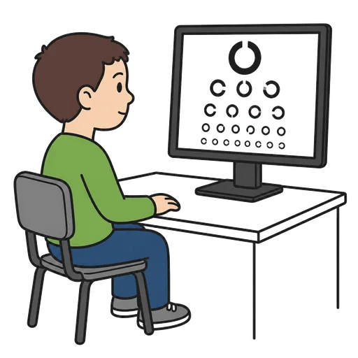 Piktogram AAC: komputerowe badanie wzroku