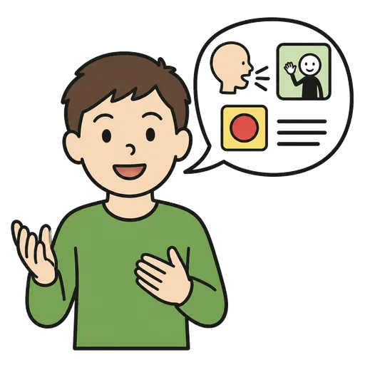 Pictograma CAA: comunicación