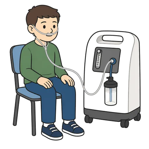 Pittogramma CAA: concentratore di ossigeno
