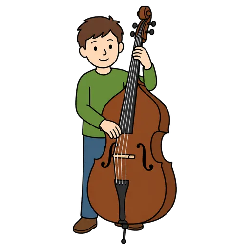 AAC pictogram: double bass