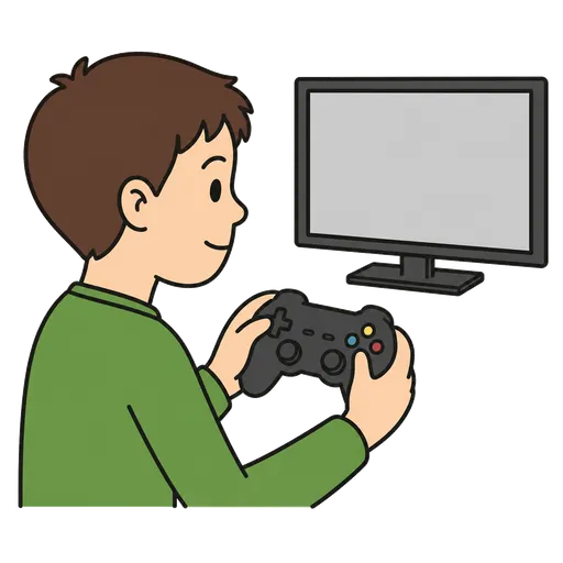 Pictogramme CAA : manette de jeu