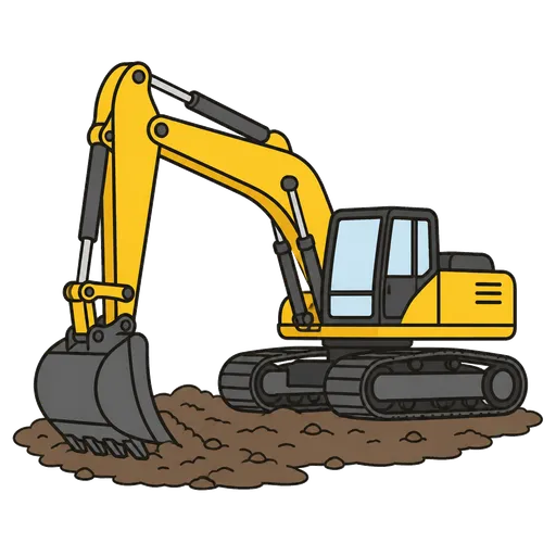 AAC-Piktogramm: Bagger