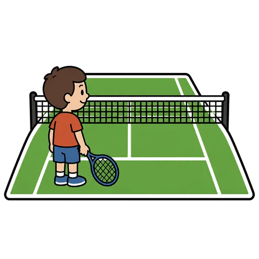 Pictograma CAA: cancha de tenis