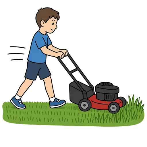 Pictograma CAA: Cortar el césped