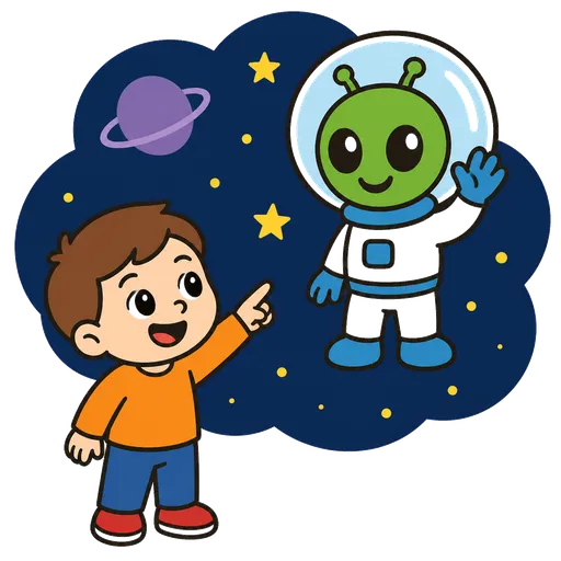 AAC pictogram: alien