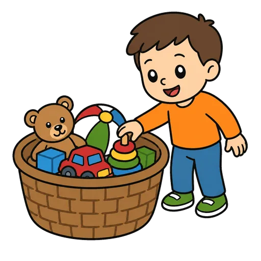 AAC-Piktogramm: Spielzeugkorb