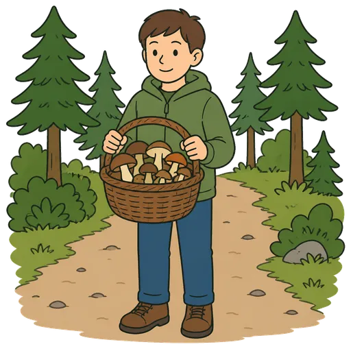 Pittogramma CAA: cesta per funghi