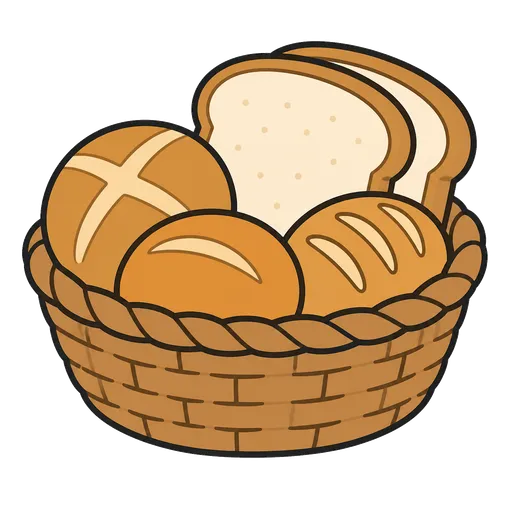Piktogram AAC: koszyk na pieczywo
