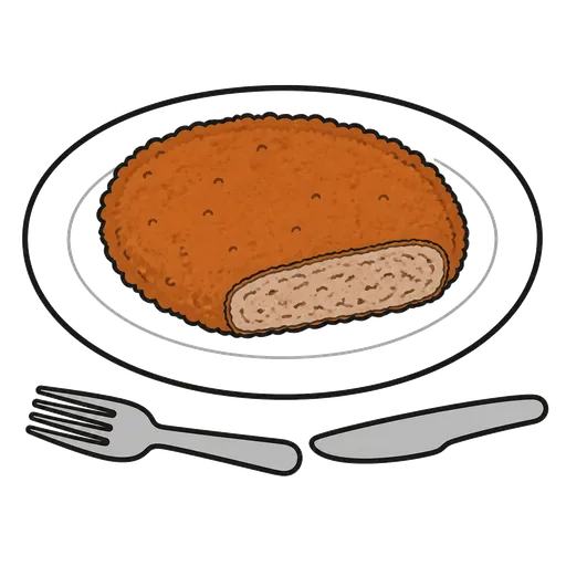 Piktogram AAC: kotlet mielony