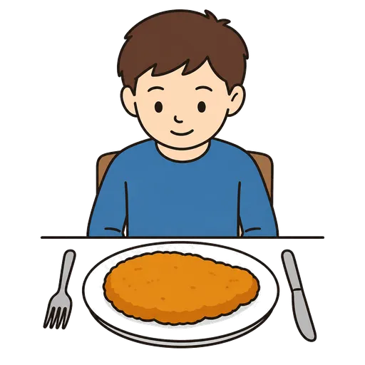Piktogram AAC: kotlet schabowy
