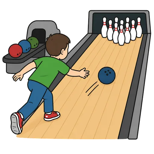 Piktogram AAK: dětské bowlingové kuželky