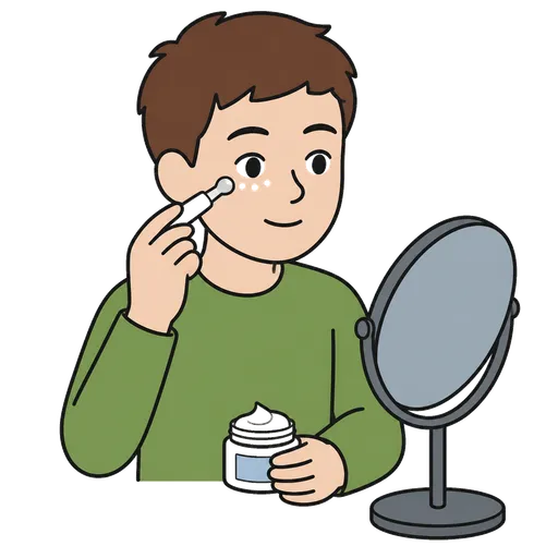 Piktogram AAC: krem pod oczy