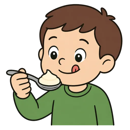 Piktogram AAC: kremowy