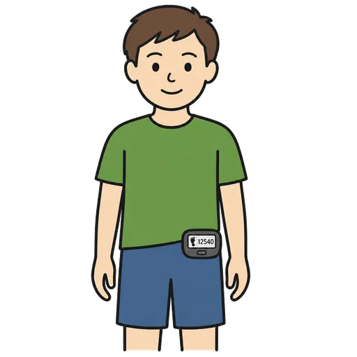 Piktogram AAC: krokomierz