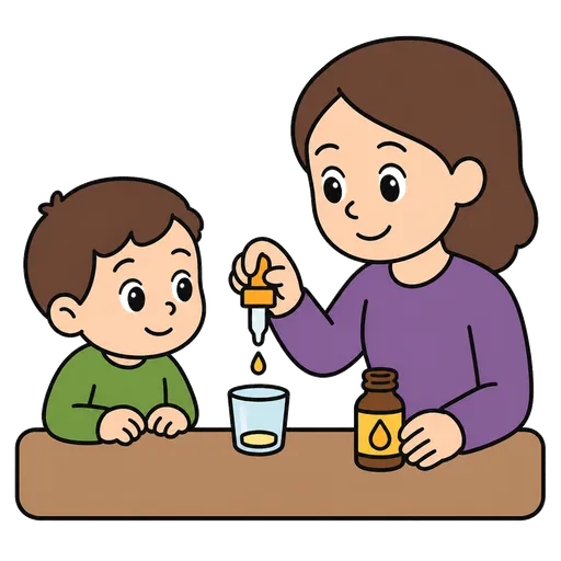 Piktogram AAC: krople witaminowe