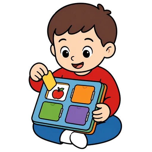 Piktogram AAC: książka z okienkami