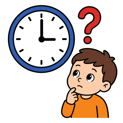 AAC-Piktogramm: Wie spät ist es?