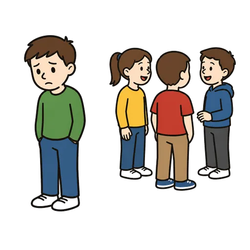 Pittogramma CAA: qualcuno è solo