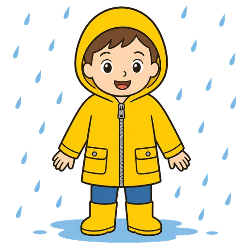 Pictograma CAA: chaqueta impermeable