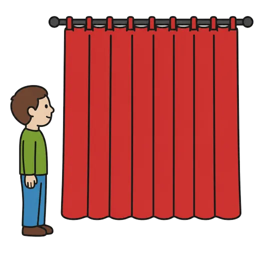 AAC pictogram: curtain