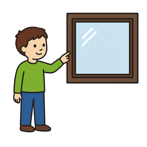 AAC-Piktogramm: square like a window