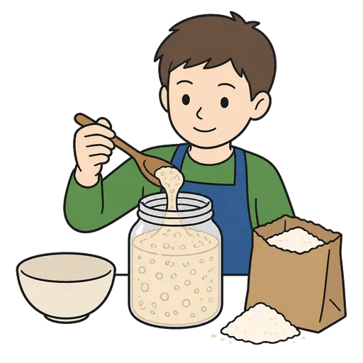 Pictograma CAA: masa madre de pan