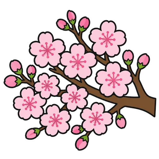Pittogramma CAA: albero di ciliegio in fiore