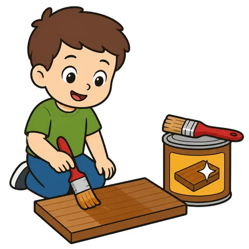 Piktogram AAC: lakier do drewna