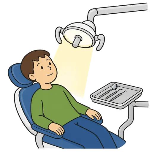 Piktogram AAC: lampa dentystyczna