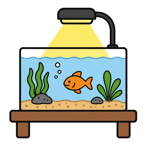 Piktogram AAC: lampa do akwarium