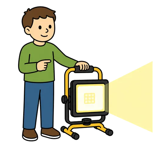 Piktogram AAC: lampa robocza