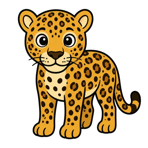 AAC-Piktogramm: Gefleckter Leopard