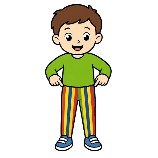 Pittogramma CAA: leggings con righe